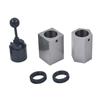 High Hardness 5C Collet Block Set with Case - Hex Collet Block, Square Collet Block and Collet Closer