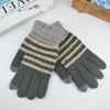Neue Winter Thermohandschuhe Herren Touchscreen Gestrickt Mode Gestreift Finger Outdoor Radhandschuhe Wolle