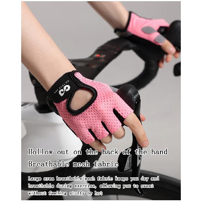 1Pair Gym Gloves Fitness Weight Lifting Gloves Body Building Training Sports Gloves Workout Half Finger Hand Protector Gloves