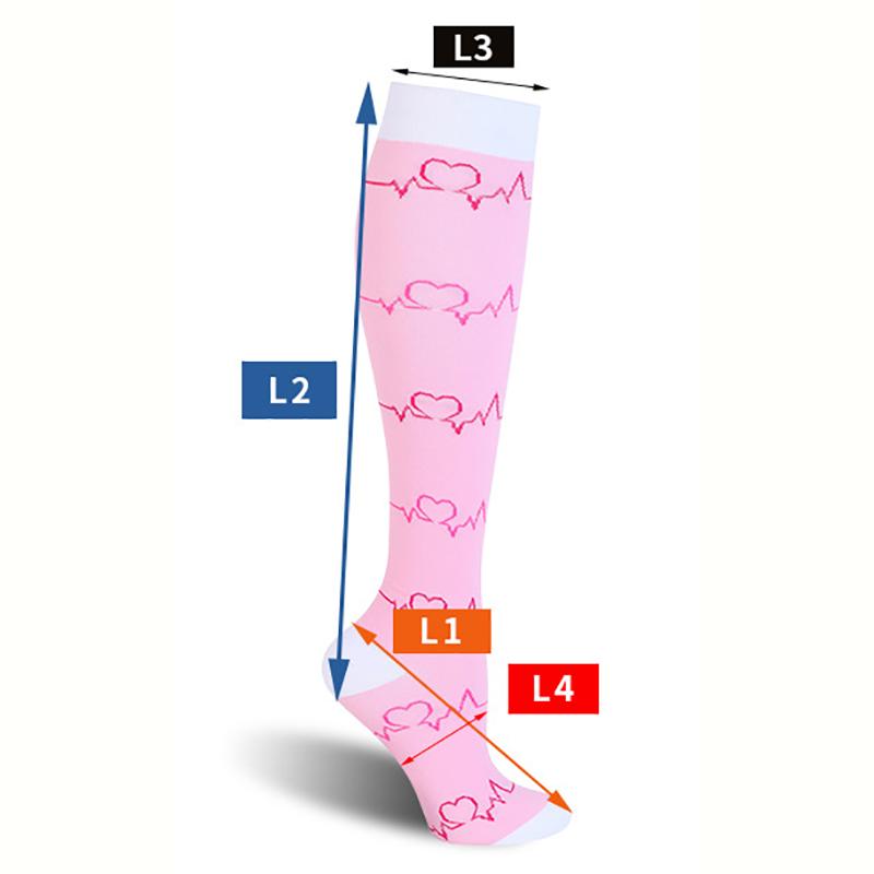 1 Paar Kompressionsstrümpfe in den Größen 2XL–7XL für Damen und Herren, 20–30 MmHg, breite Waden-Kniestrümpfe für Sport, Laufen, Yoga