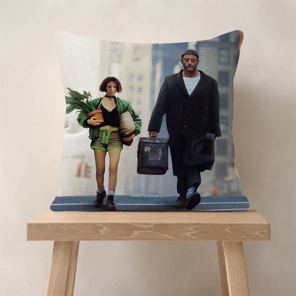 Classic Movie Leon The Professional Cushion Cover Pillowcase Upholstery Sofa Throw Pillow Home Decor Pillowcas
