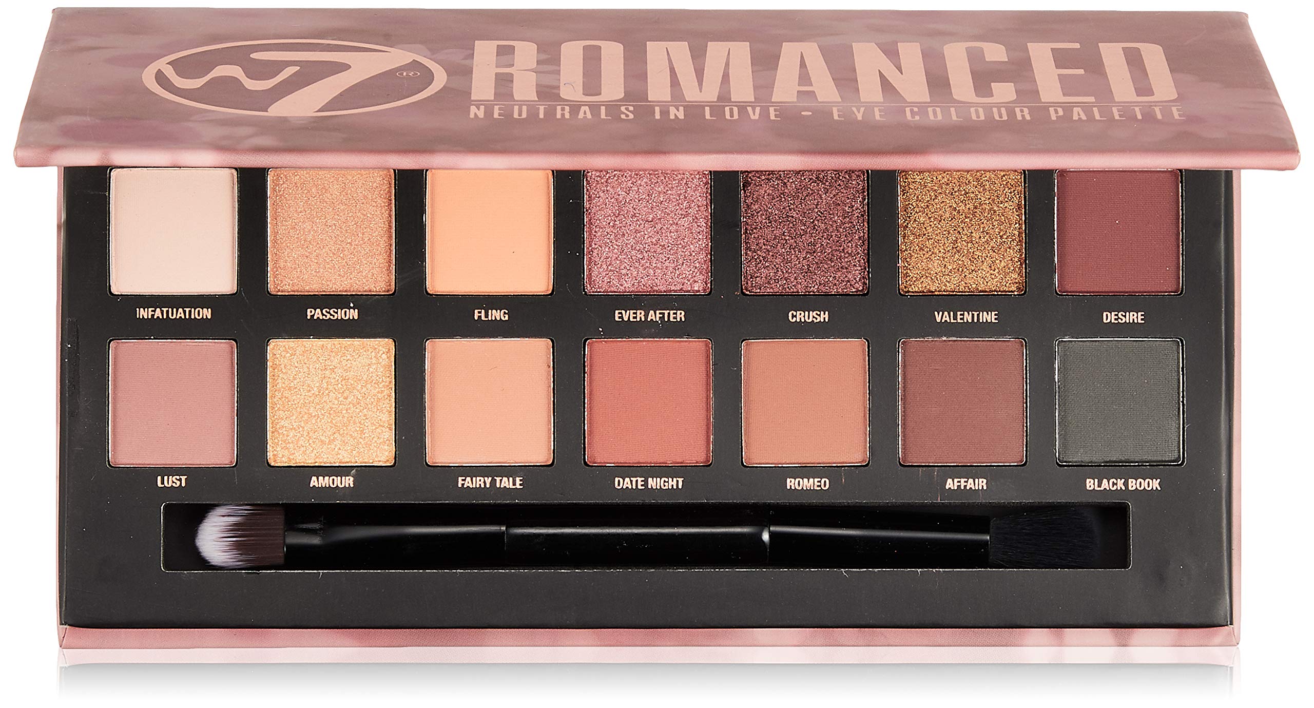 

Палетка теней для век W7 Double Seven №11 Romance 14 цветов