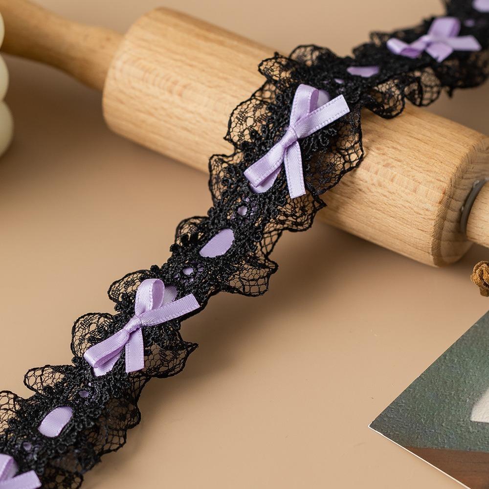 Bows & Pleated Lace Trim Ribbons Handmade Fabric Sewing Supplies New Hair Accessories  Baby Shower