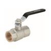 Ball Valve DN25, PN40, Female-female Thread 1 Inch, with Steel Lever, Gland