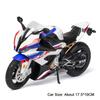 1:12 S1000Rr Miniature Motorbike Model Toys Alloy Diecast Rrs1000 Motorcycles Sound Light Shock Absorption Ornament Boys Gifts