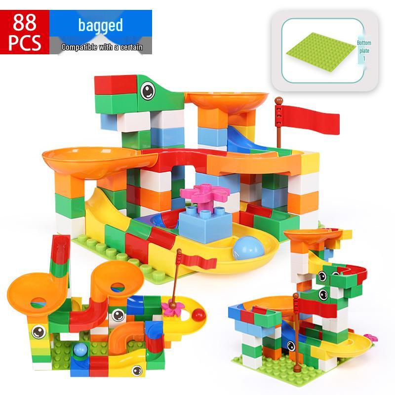 Kids' Enlightenment Marble Run Building Set - Ages 4-6, Changeable Blocks