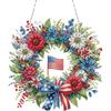 Acrylic 2D/Flat DIY Independence Day Rhinestone Diamond Art Window Pendants Diamond Art Pendant Wall Decor for Home & Windows