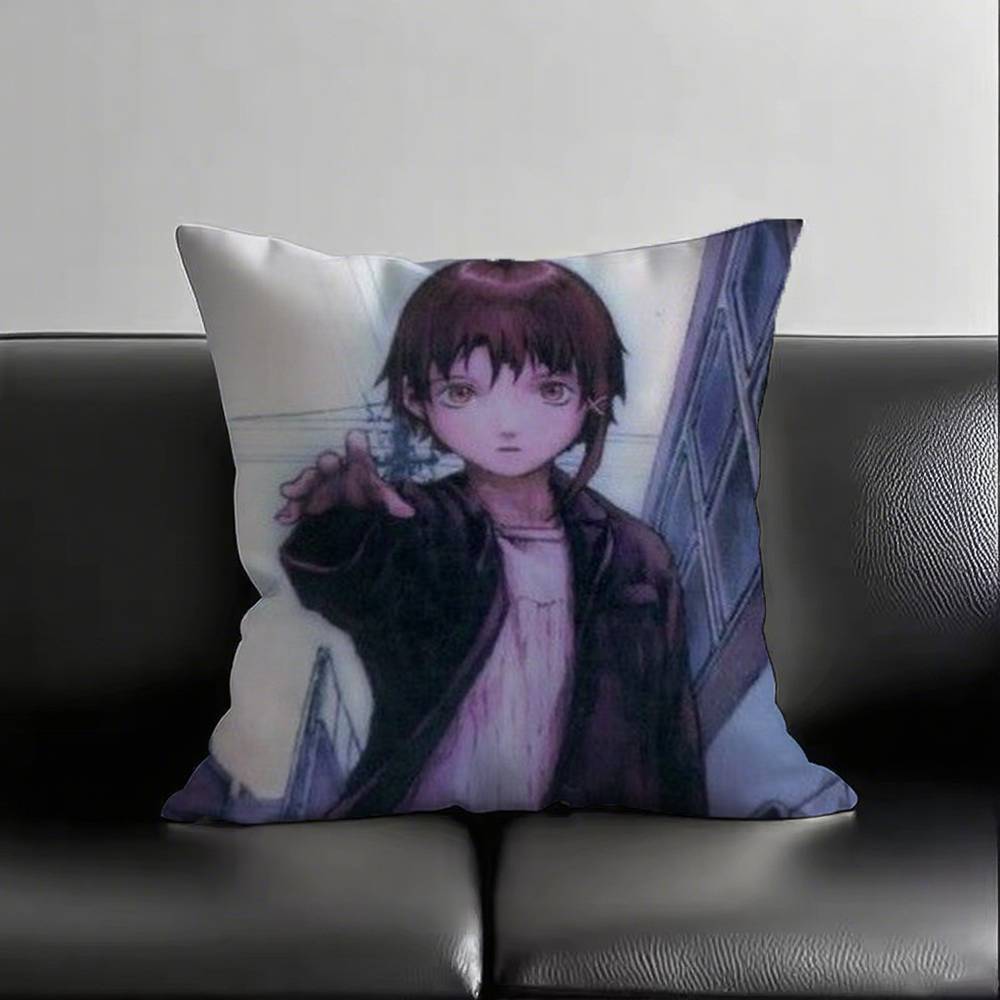 Serial Experiments Lain Kissenbezug Quadratisch Schlafzimmer Sofa Freizeit Komfort Kissen Auto Wohnzimmer Heimdekoration