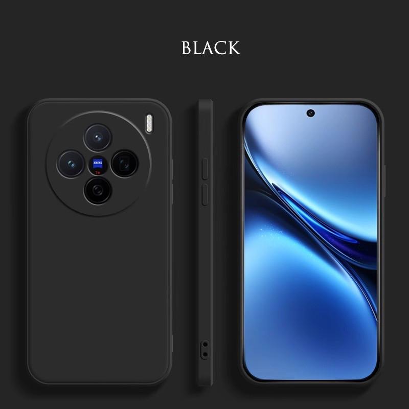 Liquid Silicone Case For Vivo X200 Pro Mini X100 Ultra X100s Pro Matte Original Liquid Shockproof Straight Edge Ultrathin Protective Soft Cover Shell
