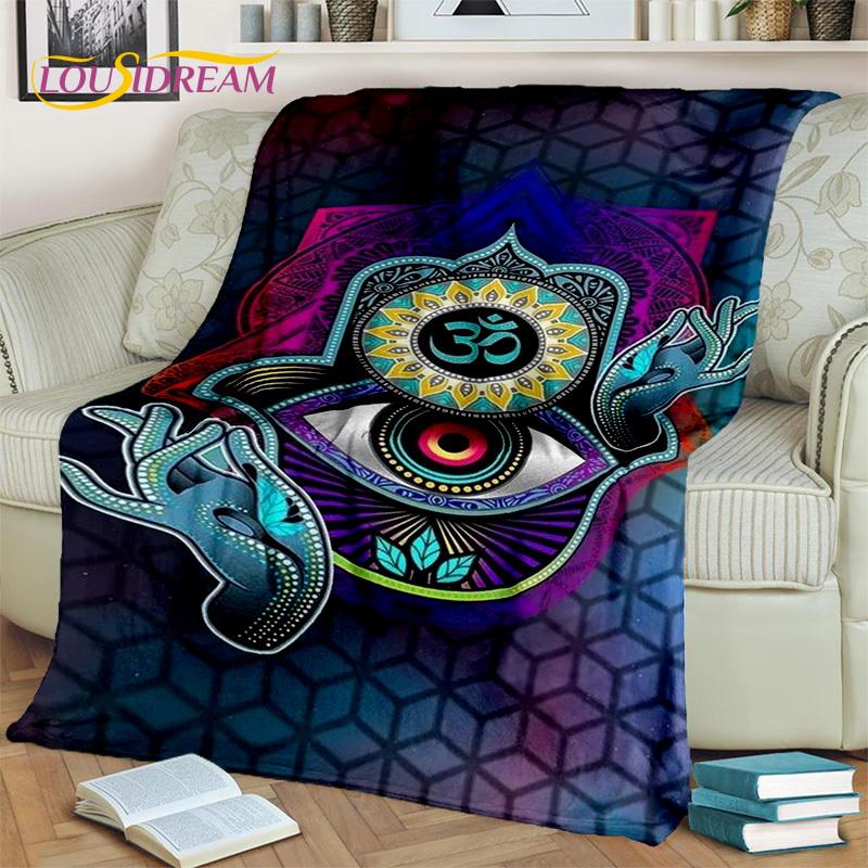 Evil Eye,Eye of Horus,Nazar Tree of Life  Blanket,Soft Throw Blanket for Home Bedroom Bed Sofa Picnic Travel Cover Blanket Kids