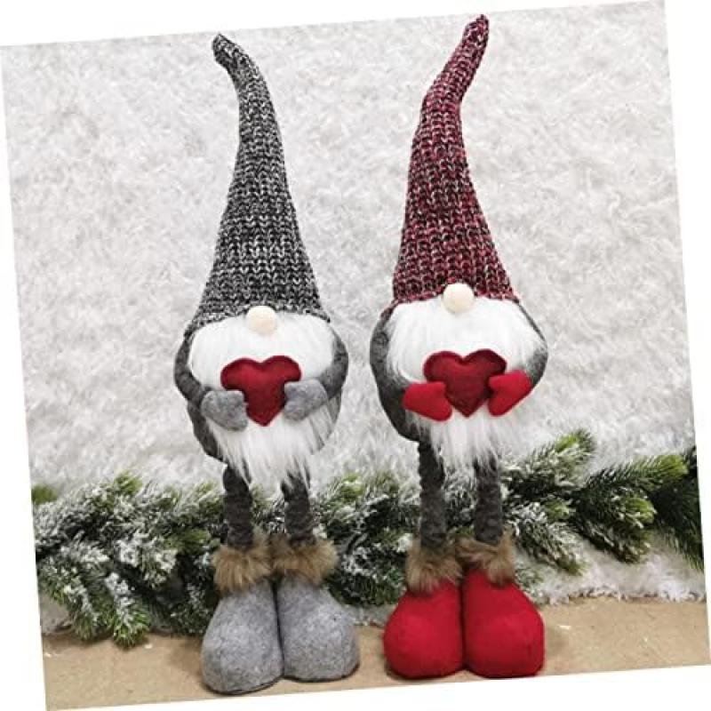 Garneck Valentine's Day Standing Doll Red Polyester Decoration Doll Valentine Home Decor Party Decor Kids Craft Toy