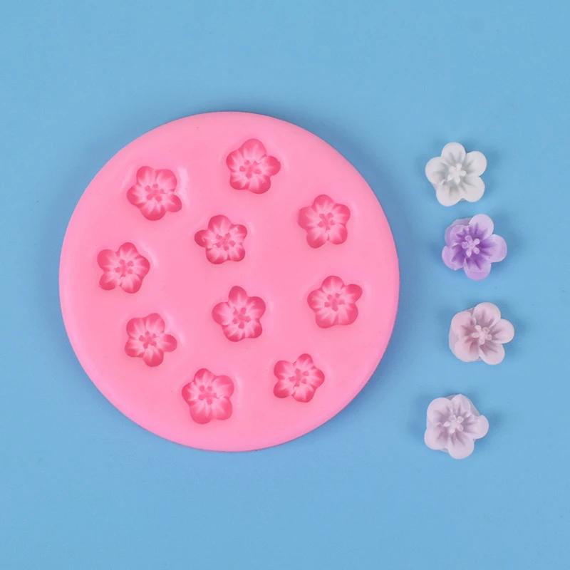 New Mini Flower Cake Fondant Silicone Mold Cupcake Decorating Tools DIY Handmade Chocolate Mousse Mould Decoration Accessories