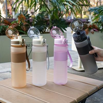 1pc BPA-Free Plastic Water Bottle with Lid and Strap-Ideal for Hiking, Fitness, and Casual Use - Perfect Gift for Father'S Day