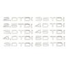 Cromo Argento ABS Numeri Lettere Q2 Q3 Q4 Q5 Q6 Q7 Q8 TDI TFSI 2.0T Emblema Per Audi Serie Q Auto Parafango Bagagliaio Logo Posteriore Adesivo