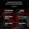Children's Electric Motorcycle Dual Drive Children's Car with Remote Control Bluetooth Music LED Light Microphone Luminous Wheel