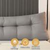 1pc Triangular Headboard Pillow Daybed Wedge Pillow with Side Pockets,Bolster Backrest Support Cushion for Twin/Queen/King Beds