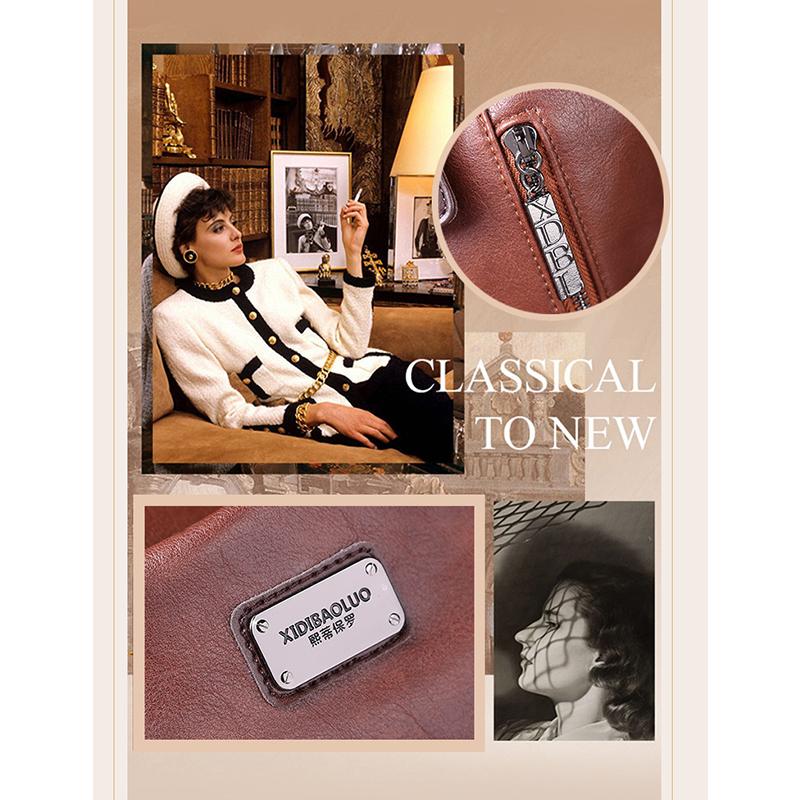 Luxe Handtas Dames Tote Bag Vintage Gewaxt Leer Schoudertas voor Werk Reizen Herfst Winter Nieuwe Mode Portemonnee