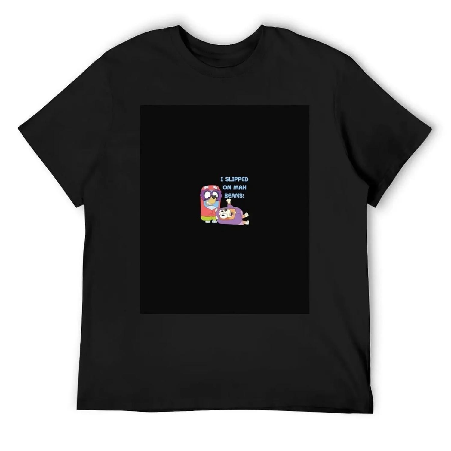 

I slipped on my beans T-Shirt blanks funny costumes summer top quick drying mens t shirts pack XXXXXL чорний