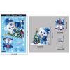 1/2/4/6/8/9 Sheets Blue Christmas Window Clings With Snowman Santa Reindeer Patterns Perfect For Winter Holiday Party Decoration