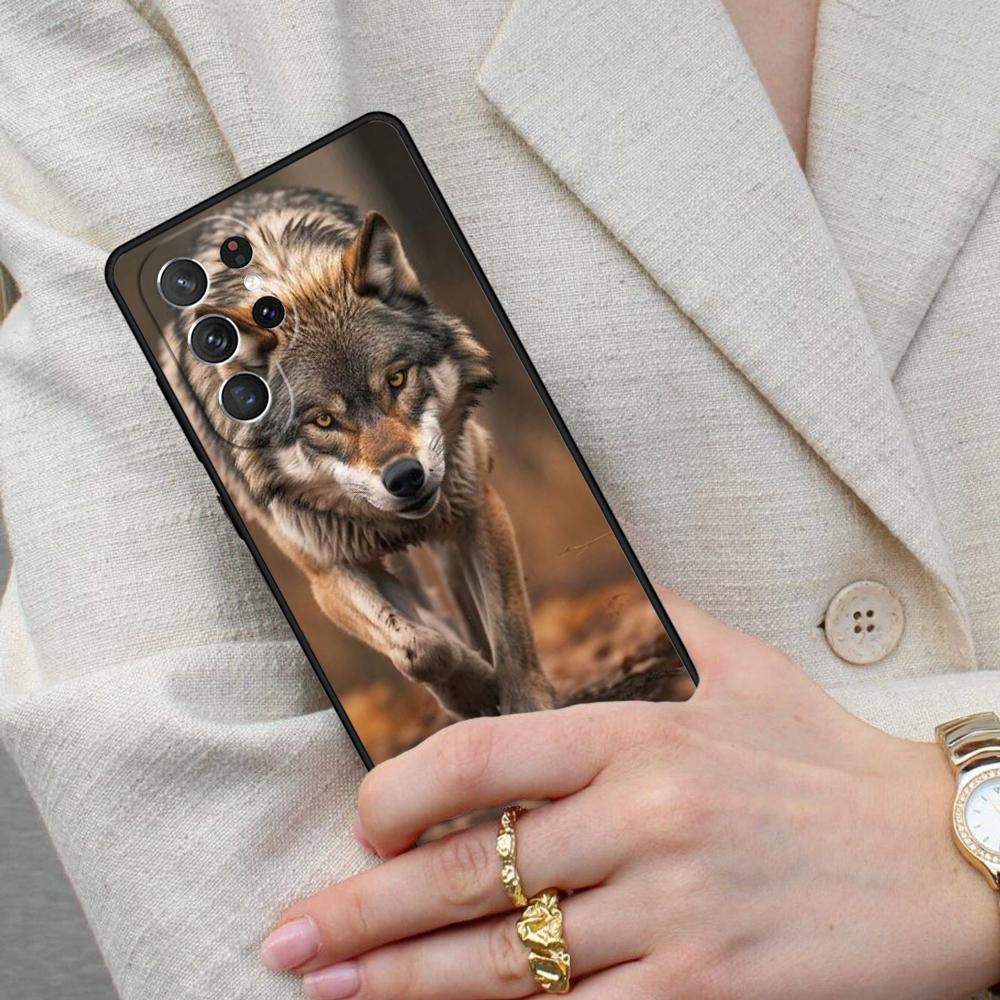 Cool Animal Wolf Cell Phone Case for Samsung Galaxy S26 Ultra S25 S24 S23 S22 S21 S20 Note10 Cover