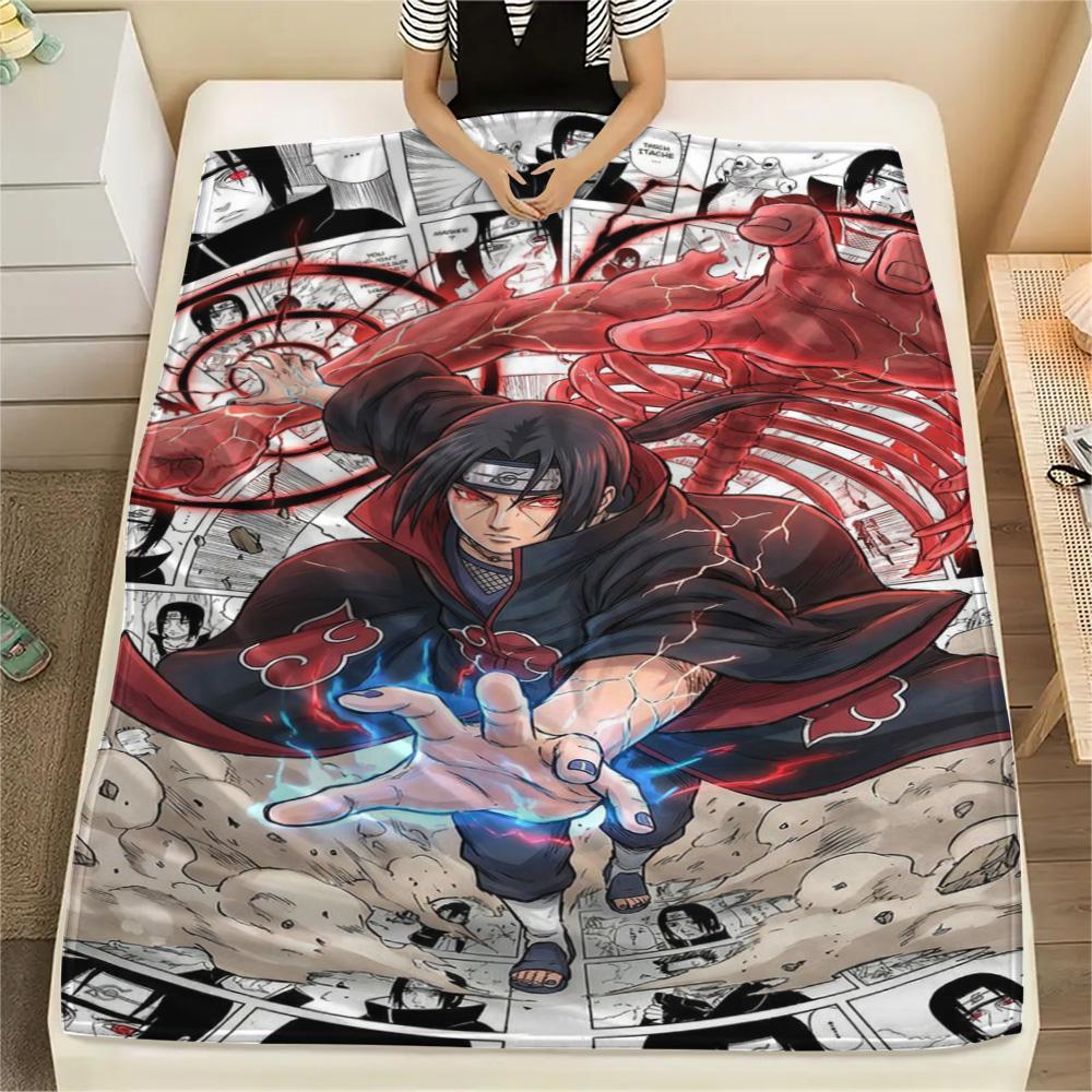 

Itachi Uchiha Comfortable Daily Print Blanket, Flannel Blanket Fit for Indoor Relaxation and Outdoor Travel Picnic.-TING 75x90cm