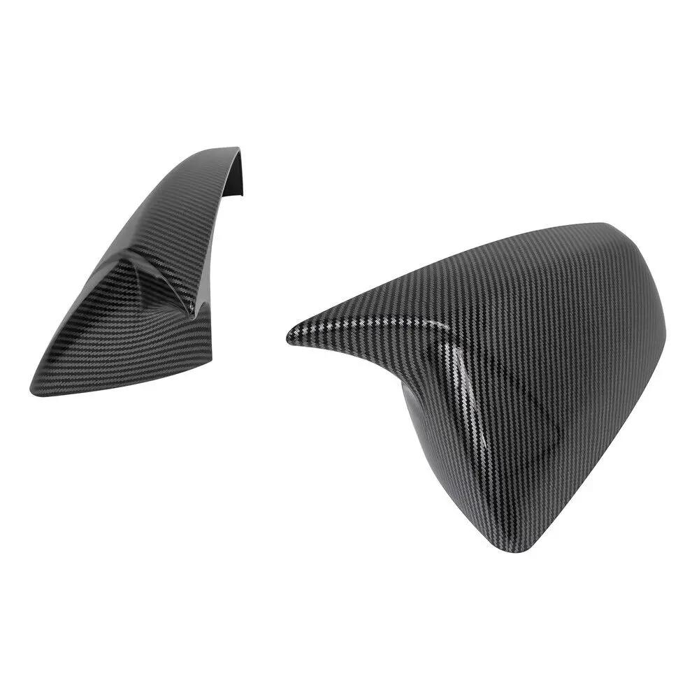 For Cadillac SRX 2010-2016 Car Sticker Rearview Side Mirror Cover Wing Cap Exterior Door Rear View Case Trim Carbon Fiber Look