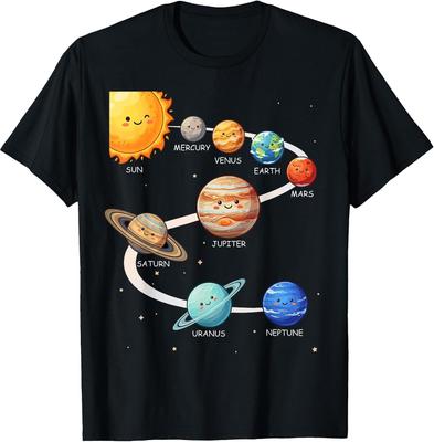 Solar System Astronomy Planets Space Science for Kids T-Shirt