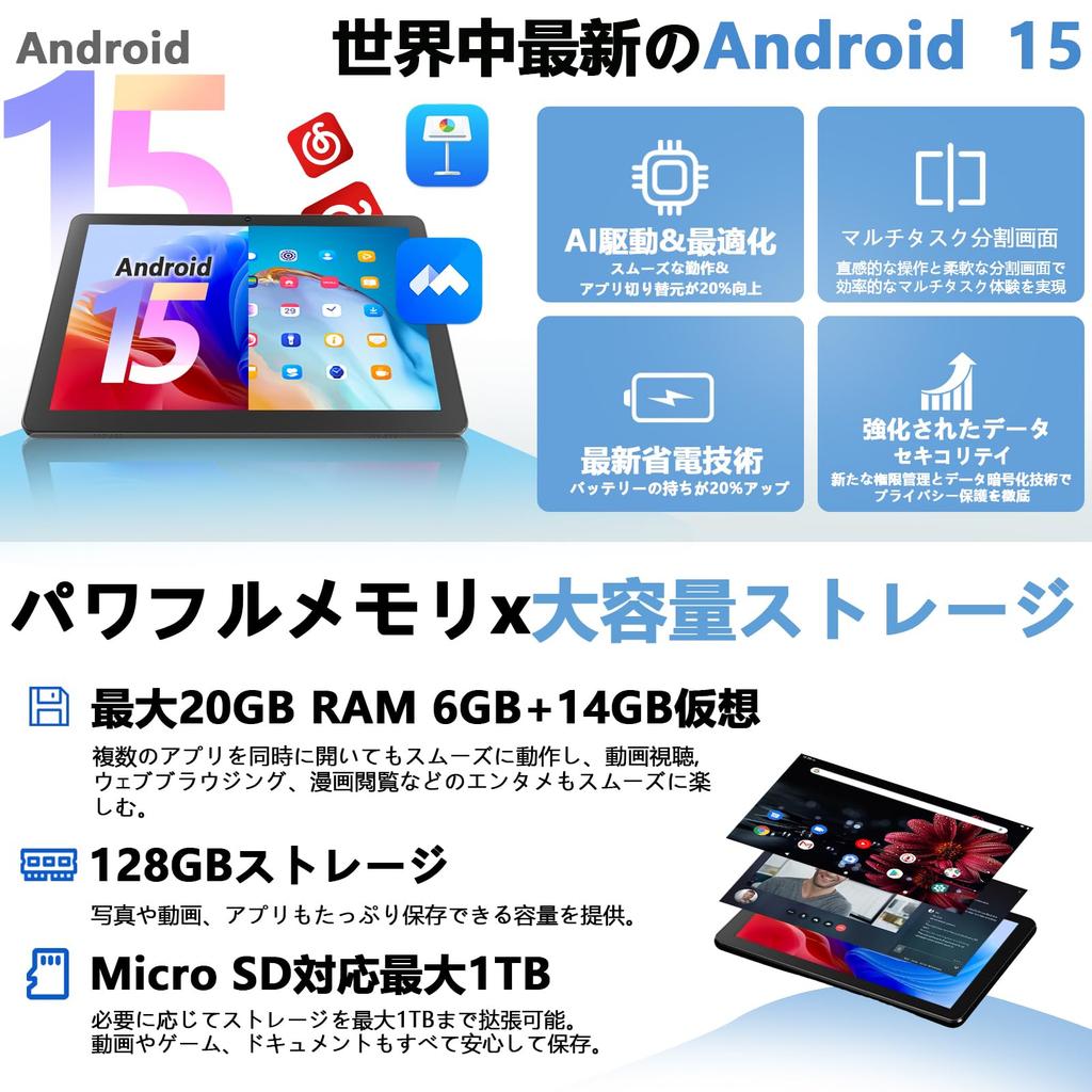 COOPERS CP31 Android 15 T606 20 GB RAM fysisk 14 GB 128 GB lagring 1 TB Widevine Ansiktsgjenkjenning GSM Nettbrett, 10,1-tommers, 8-kjerners CPU, 2,4/5 GHz Wi-Fi, (6GB +