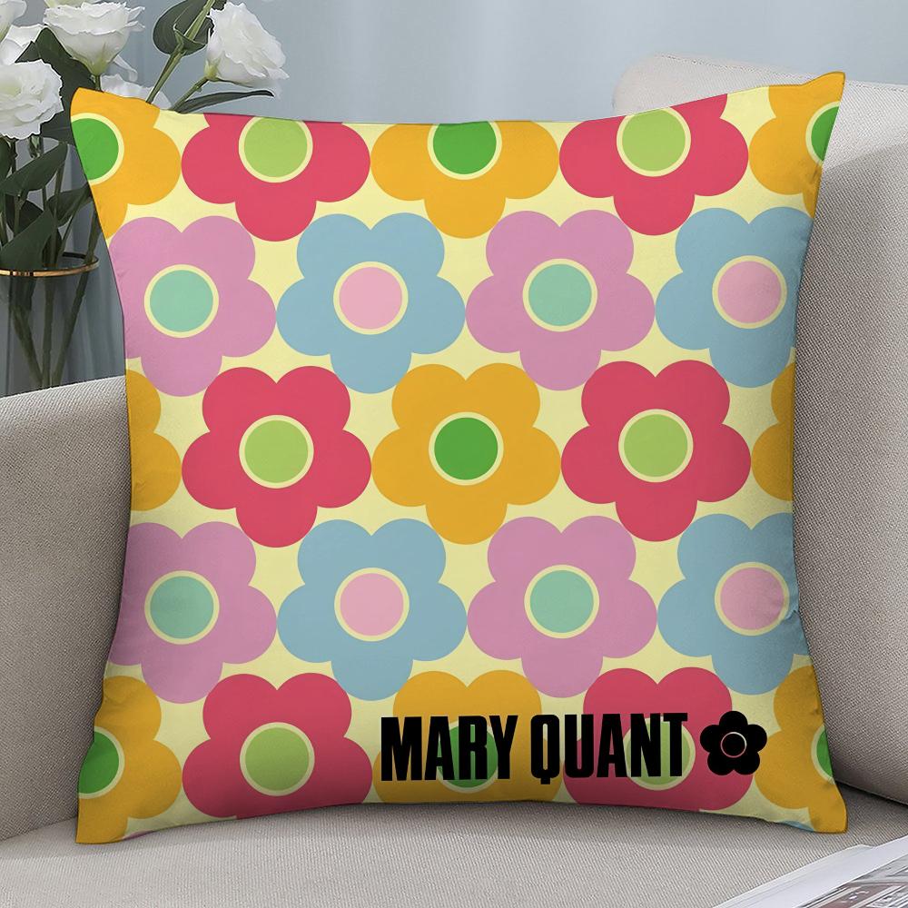 

Fashion M-Mary-Q-Quant Pillow Case Short Plush Pillow Covers Sofa Decorative Gift Home Double-sided Printing Cushion Cover 16x16Inch