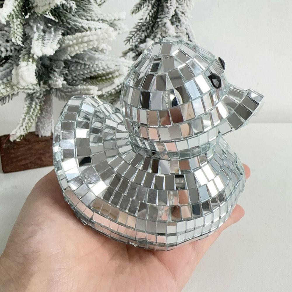 Duck Shape Disco Ball Decor Creative Glass Mirror Mirror Disco Balls  for 70s Party