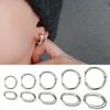 5 Pairs/set of Stainless Steel Earrings - Fashionable and Lightweight Unisex Earrings | Comfortable and Minimalist Style