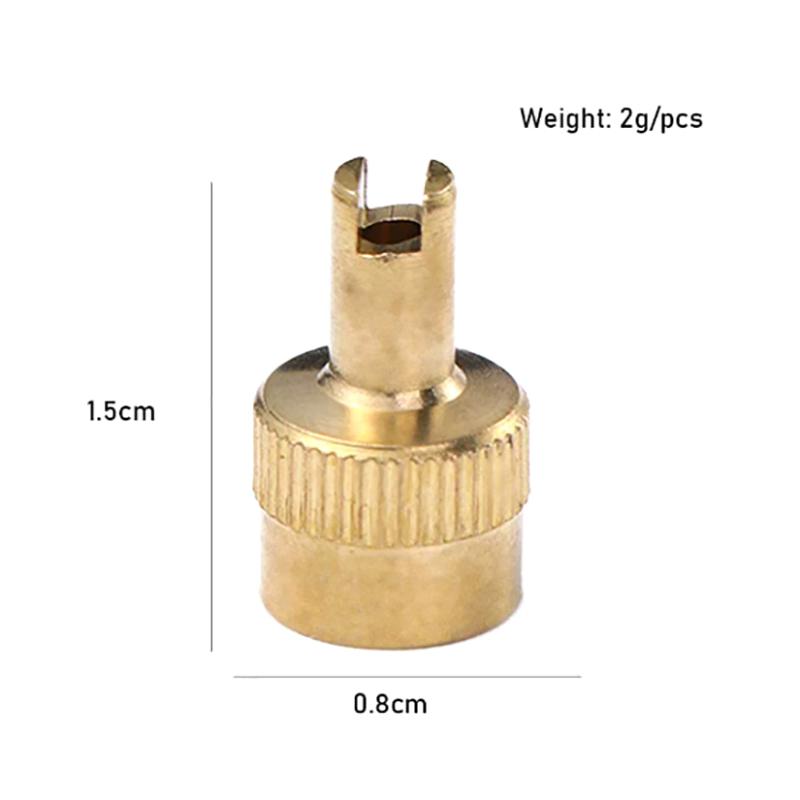 4 Pezzi Tappo Stelo Valvola Pneumatico Metallo Testa a Fessura Copristelo Con Strumento di Rimozione Nucleo Coprivalvole Ruota Per Auto Moto