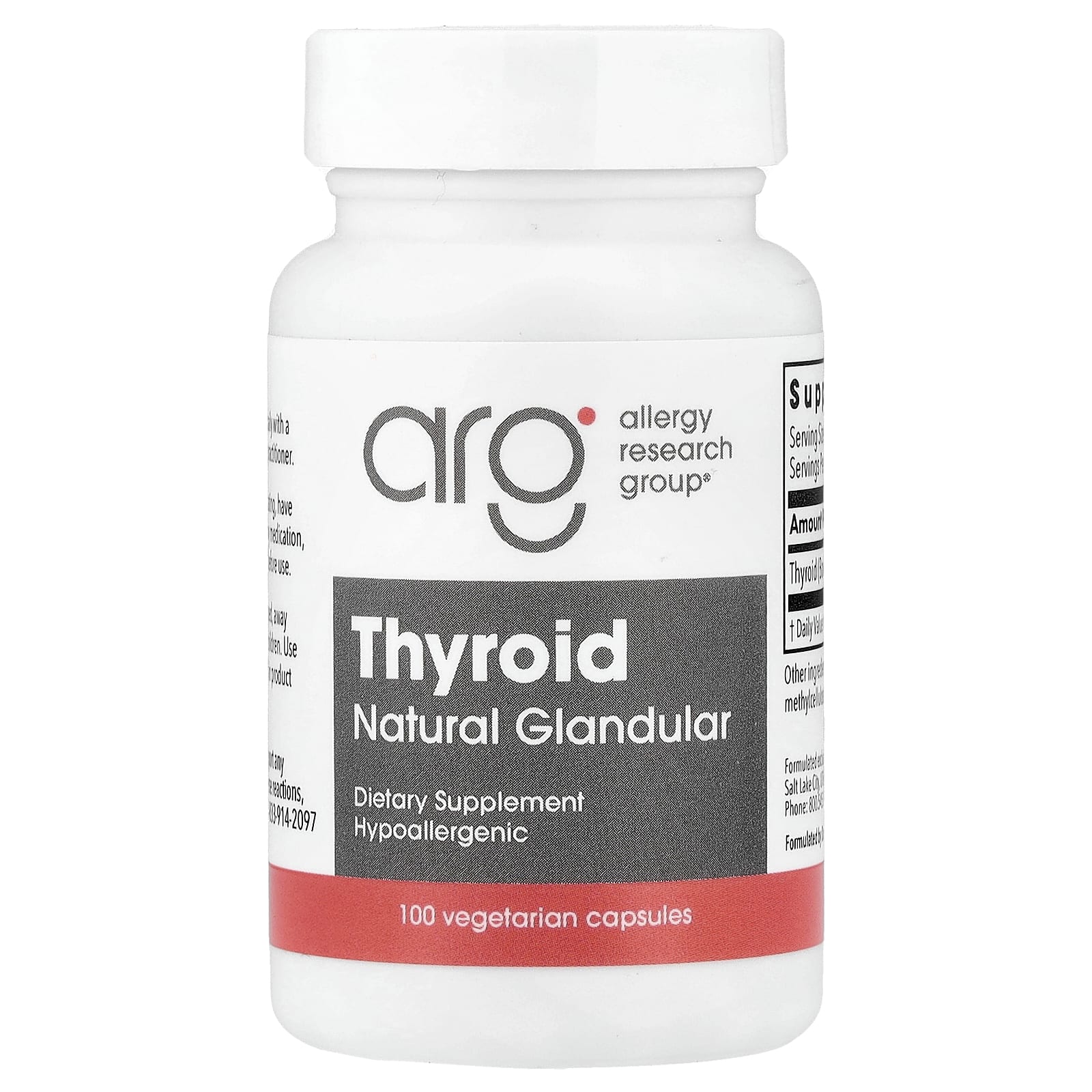 

Allergy Research Group, Thyroid, Natural Endocrine, Vegicap, 100 таблеток