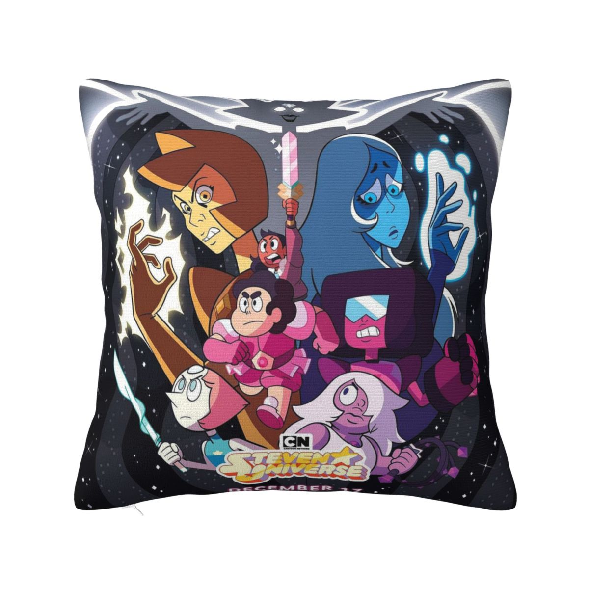 

Funny Anime Steven Universe Square Pillowcase Cushion Cover Pillow Case Throw Pillow Cover for Home Sofa Living Room 12x12Inch