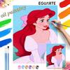 Disney Little Mermaid Ariel oil painting art set handmade diy gift home decoration