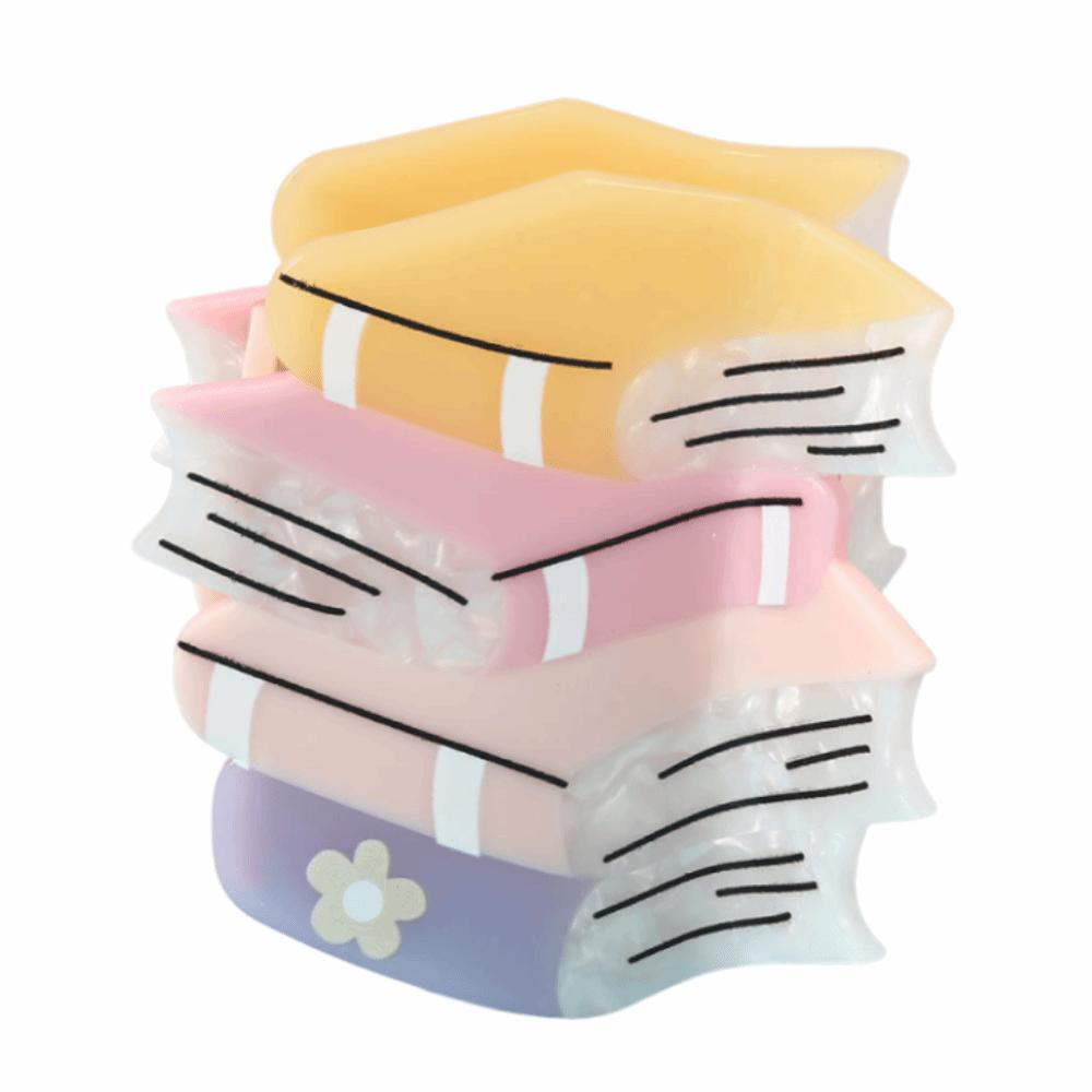 Cute Book Hair Claw Non-slip Geometry Acetate Hair Clip  Hair Accessories Book