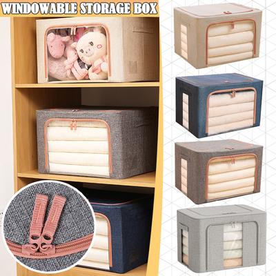 Foldable Quilt Organizer Storage Bag Clothes Blanket Box Large Capacity Closet Sweater Storage Clothes Cabinet Organizer
