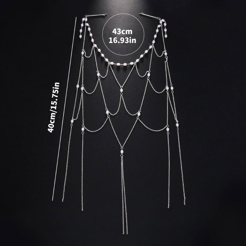 Prachtige Legering Haarstuk Haarversiering Met Fijne Parels Kwastjes Ideaal Voor Bruiden En Avondfeesten