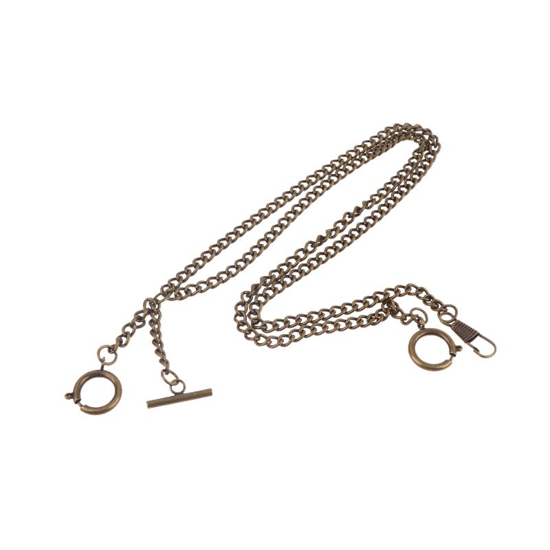 Doppelkettige Taschenuhrkette Gliederkette Klipp Taschenkette Für Männer Und Frauen Als Weihnachts- Und Vatertagsgeschenk