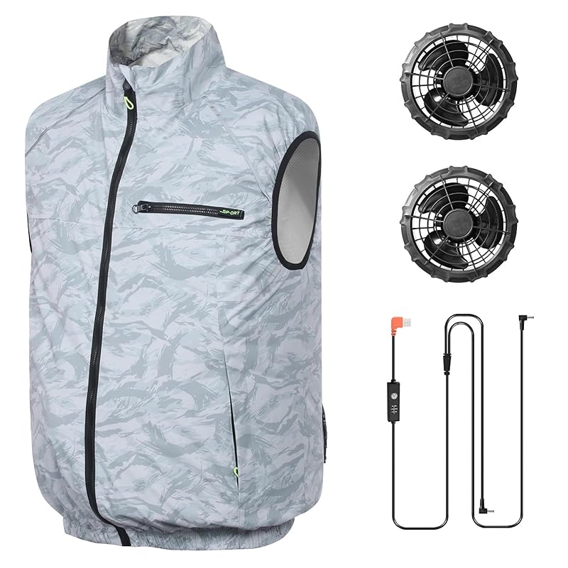 

[Formemory] air conditioned clothes sleeveless fan jacket vest Work clothes with fan air conditioning temperature control fan clothes cooling vest