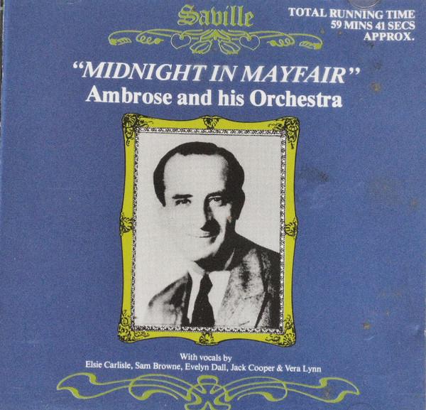 

LP Record AMBROSE HIS ORCHESTRA Midnight In Mayfair SVL207 Saville Records 1989 UK Jazz Used