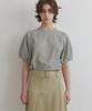 Okuka Voluminous Puff Blouse - Olive Check