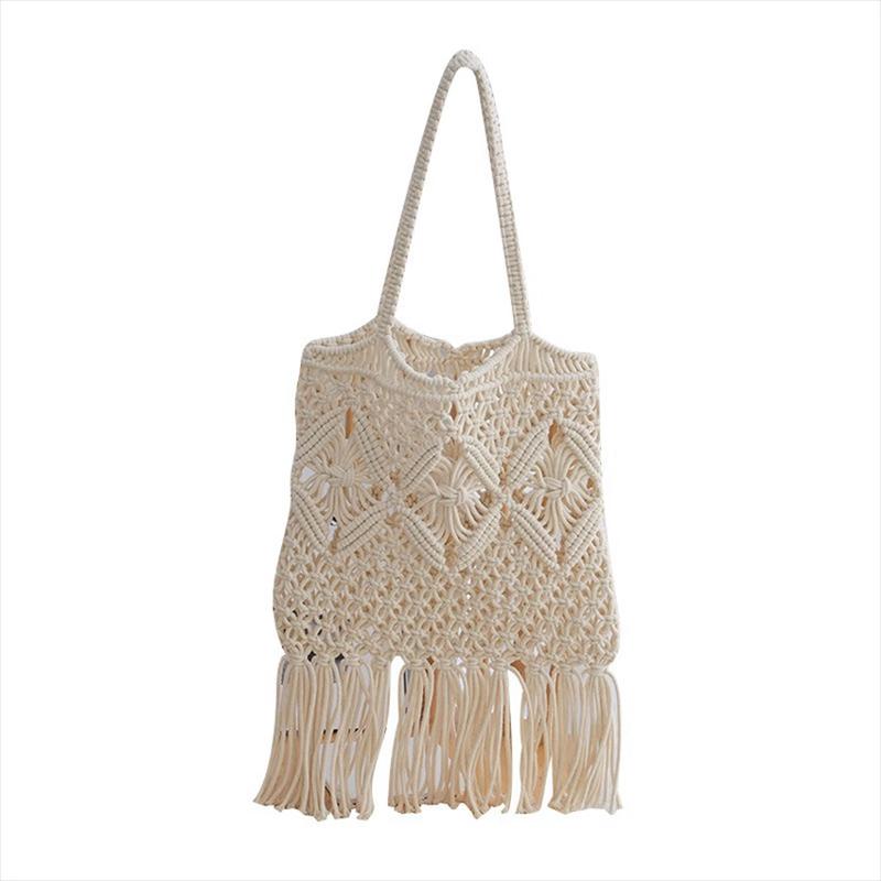 

REWELL Tassel Woven Shoulder Bag 30*43cm