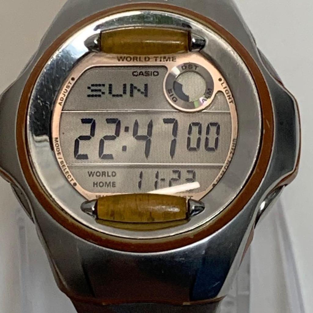 Used CASIO Baby-G GMS MSG-140 Digital Watch Vintage