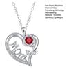 Halskette mit Liebesbotschaft „Mom“ und Rosenanhänger aus einer eleganten Legierung – das perfekte Geschenk zum Muttertag, für jeden Tag und für Partys.