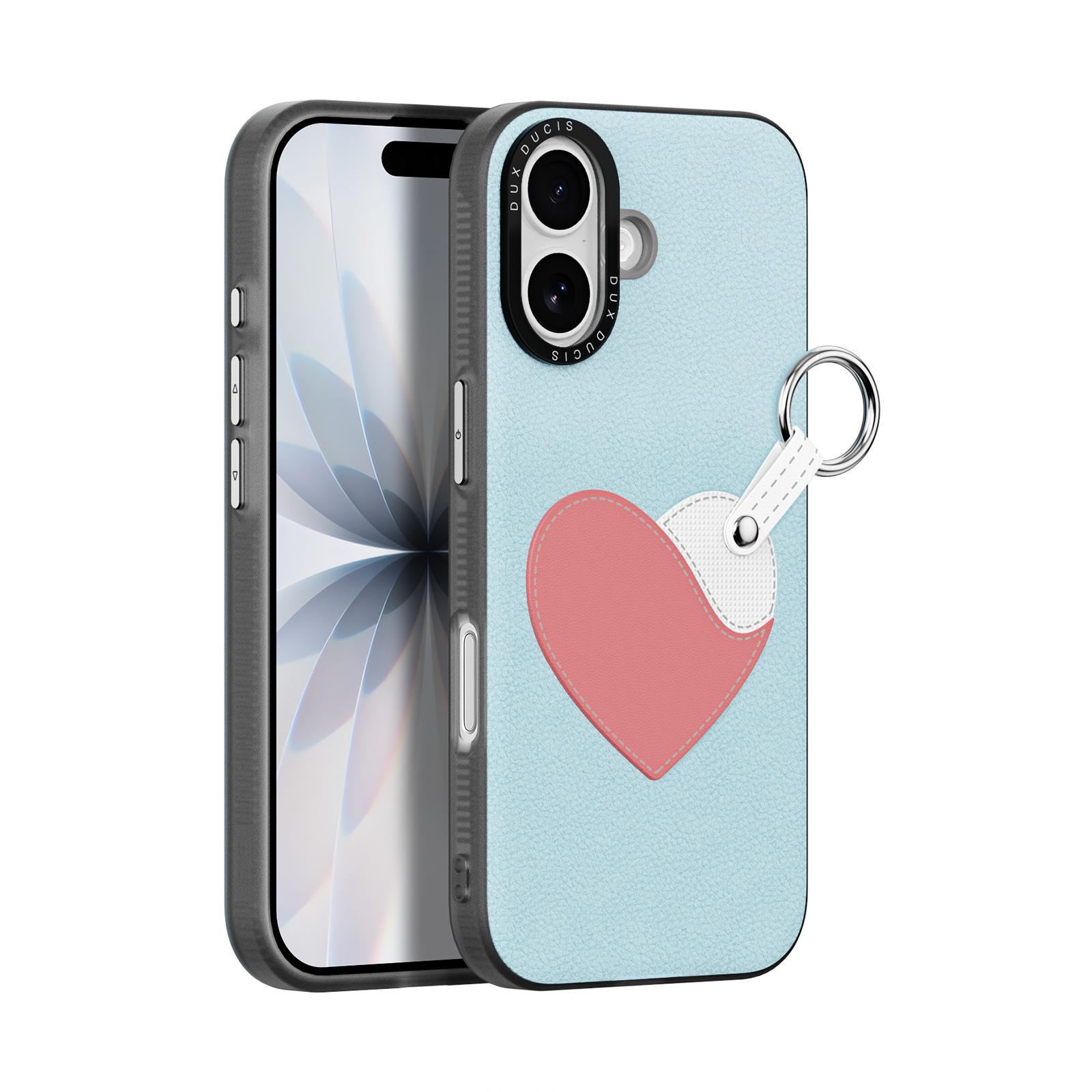 For iPhone 17 Case DUX DUCIS Luvy Series PU Leather + PC Phone Case with Finger Ring/Strap
