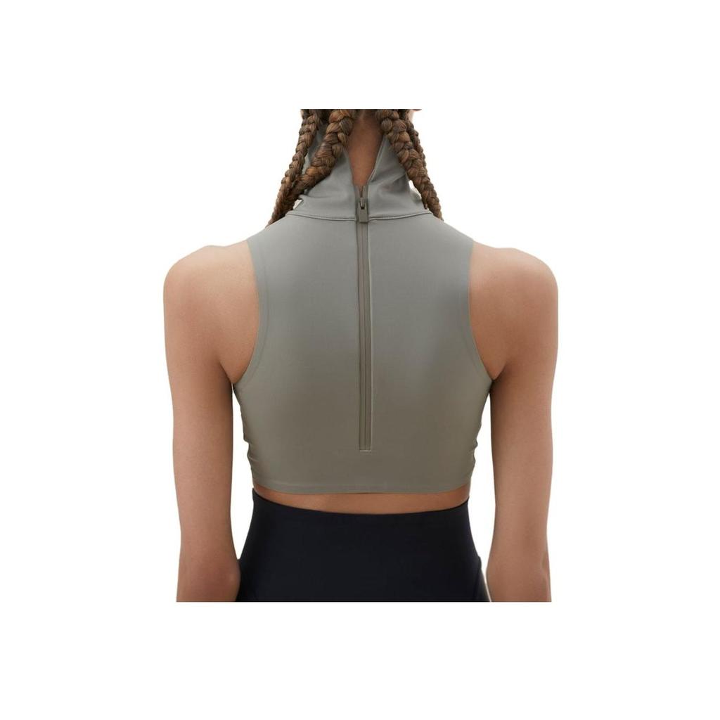 Adidas Fear Of God X  Athletics Collection FW23 Nylon Solid Color Stand Collar Sports Vest Women Vests Clay IV9295