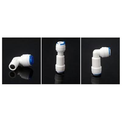 RO Water Elbow/Equal Straight Check Valve Quick Coupling Fitting 1/4" OD Hose Reverse Osmosis System Plastic Pipe Connector