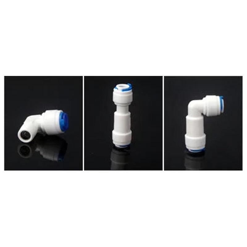 RO Water Elbow/Equal Straight Check Valve Quick Coupling Fitting 1/4" OD Hose Reverse Osmosis System Plastic Pipe Connector