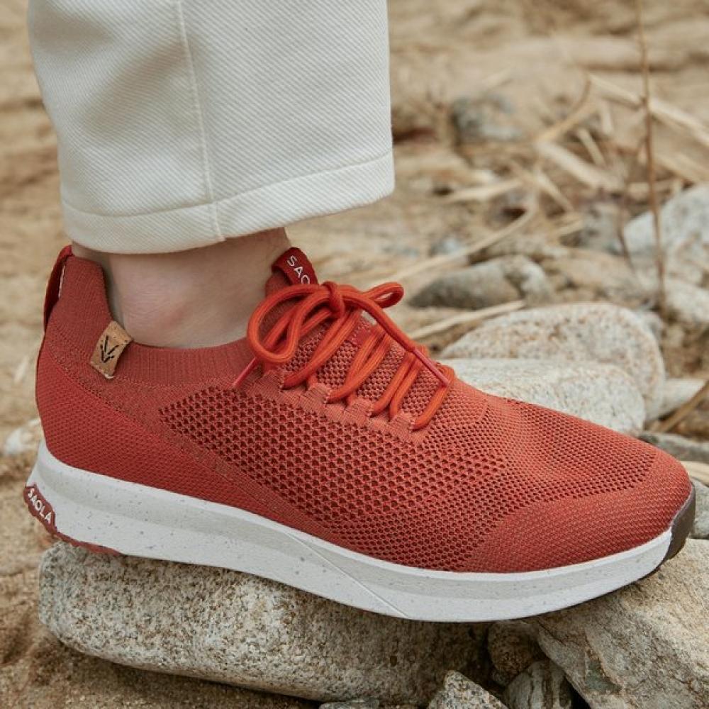 Saola Men S Eco Friendly SneakerS Mecca Orange 260(US M 8.5)